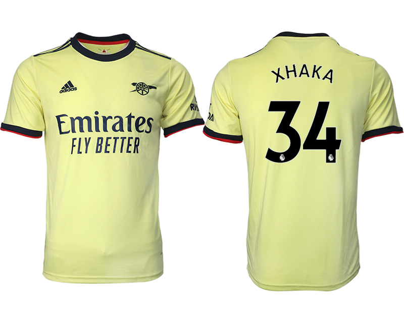 Men 2021-2022 Club Arsenal away aaa version green #34 Soccer Jersey->customized soccer jersey->Custom Jersey